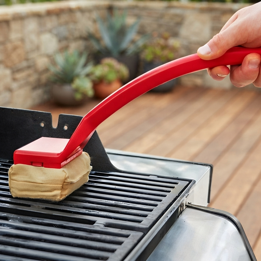 Grill Brush Cleaning Tool Bristle Free Steam BBQ Scrubber