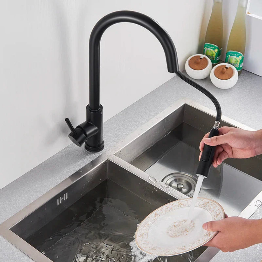 Robinet de cuisine avec capteur tactile et extractible