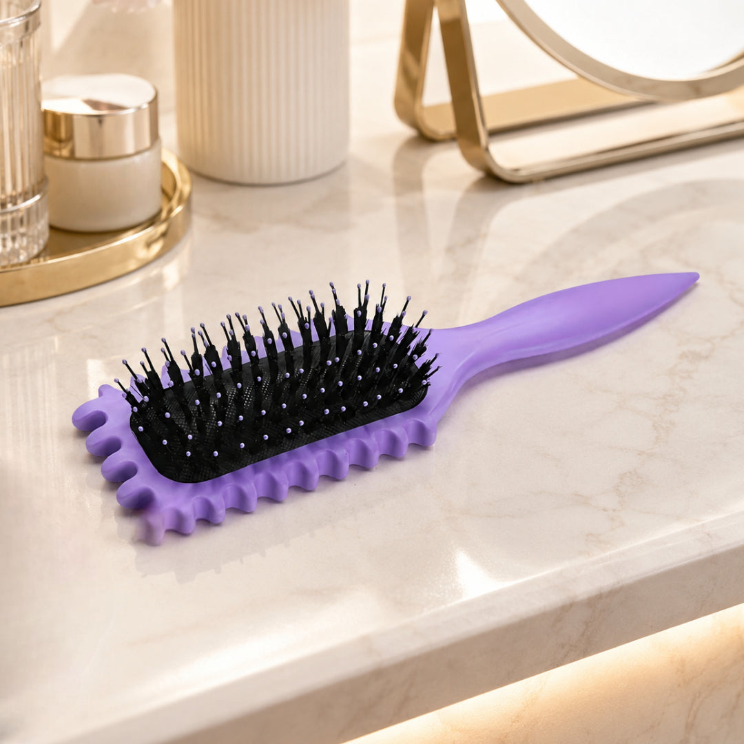 CurlDefine | Spazzola Districante Anti-Crespo per Capelli Ricci