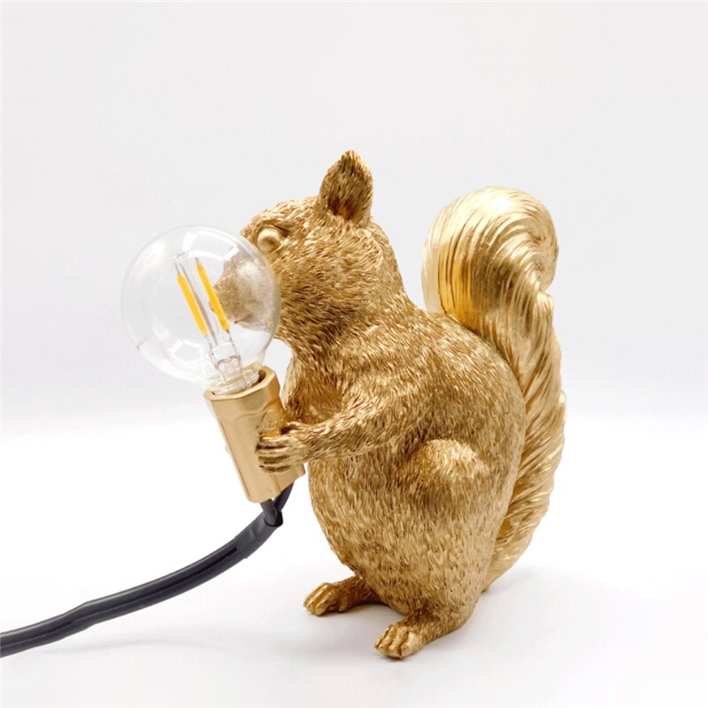SquirrelGlow LEDテーブルランプ | キュートなデザイン＆子供部屋向けの暖かい光