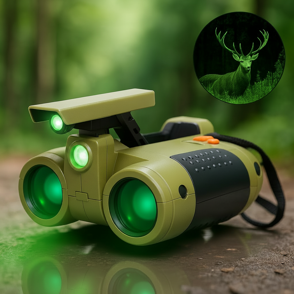 Kids Binoculars Spotlight Outdoor Adventure Explorer Toy