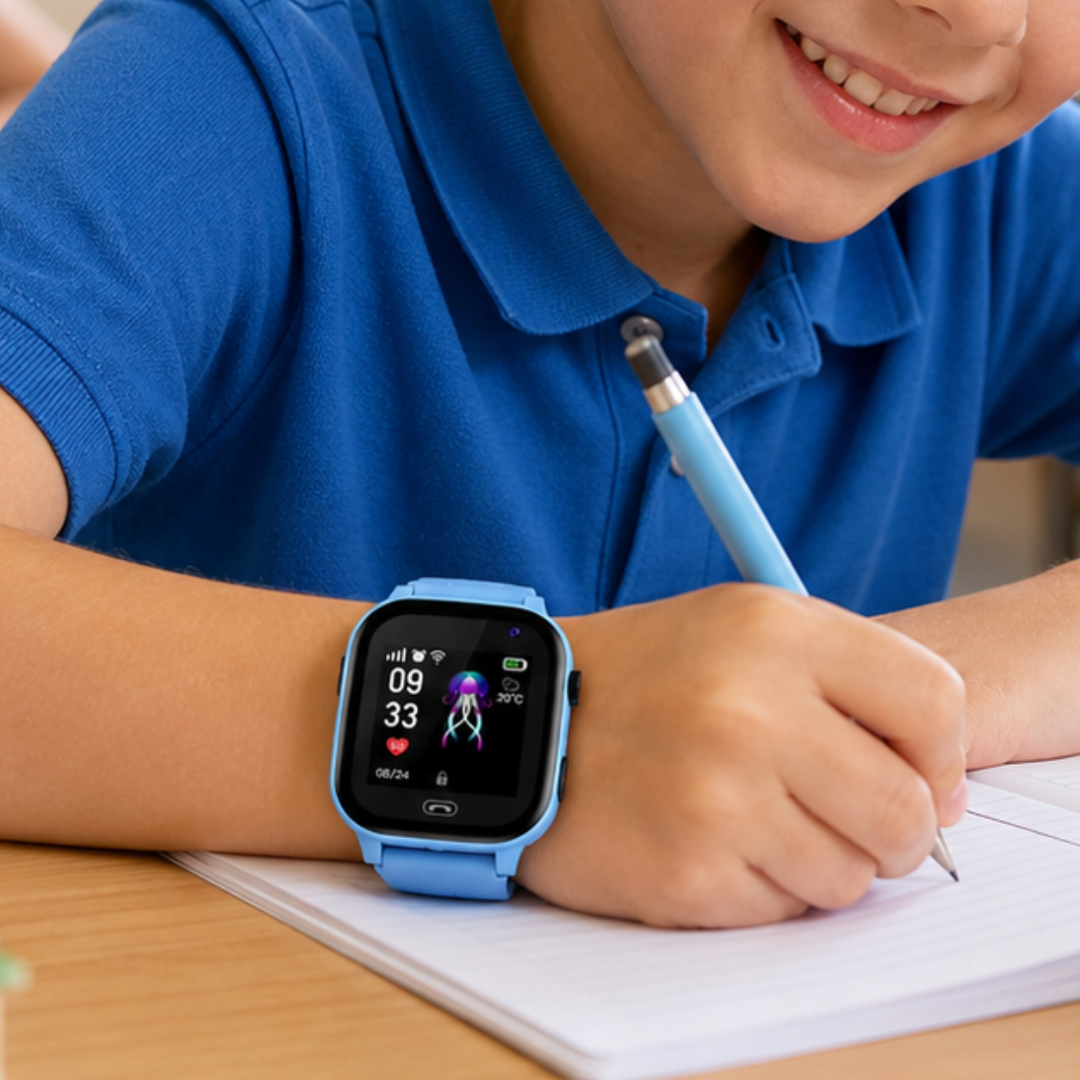 Kids Smartwatch GPS Tracker 4G Camera Water-Resistant Watch
