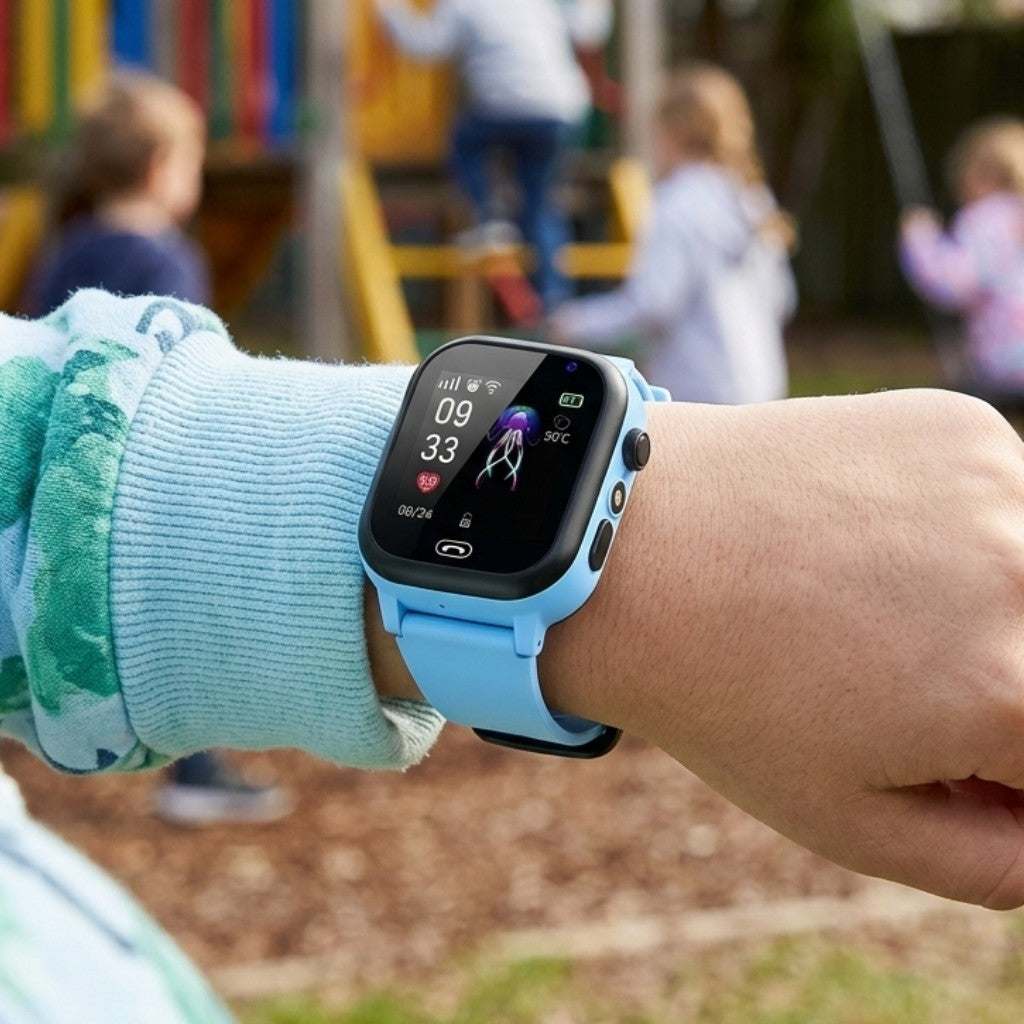 Kids Smartwatch GPS Tracker 4G Camera Water-Resistant Watch