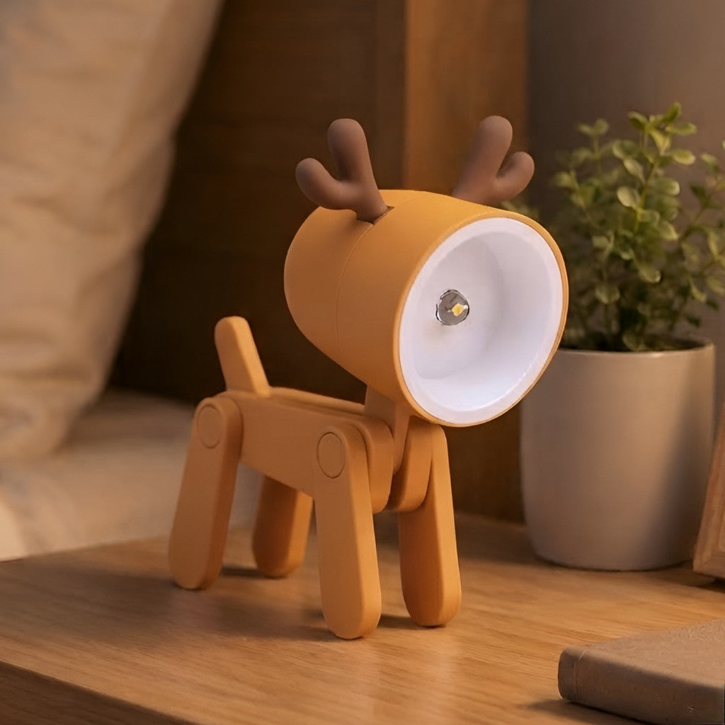 Lámpara de escritorio animal ajustable con luz nocturna LED