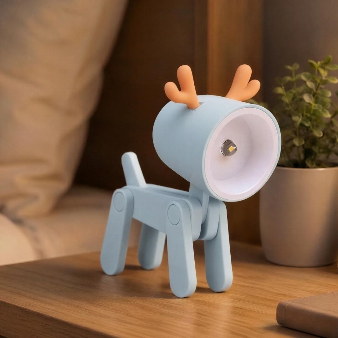 Lámpara de escritorio animal ajustable con luz nocturna LED