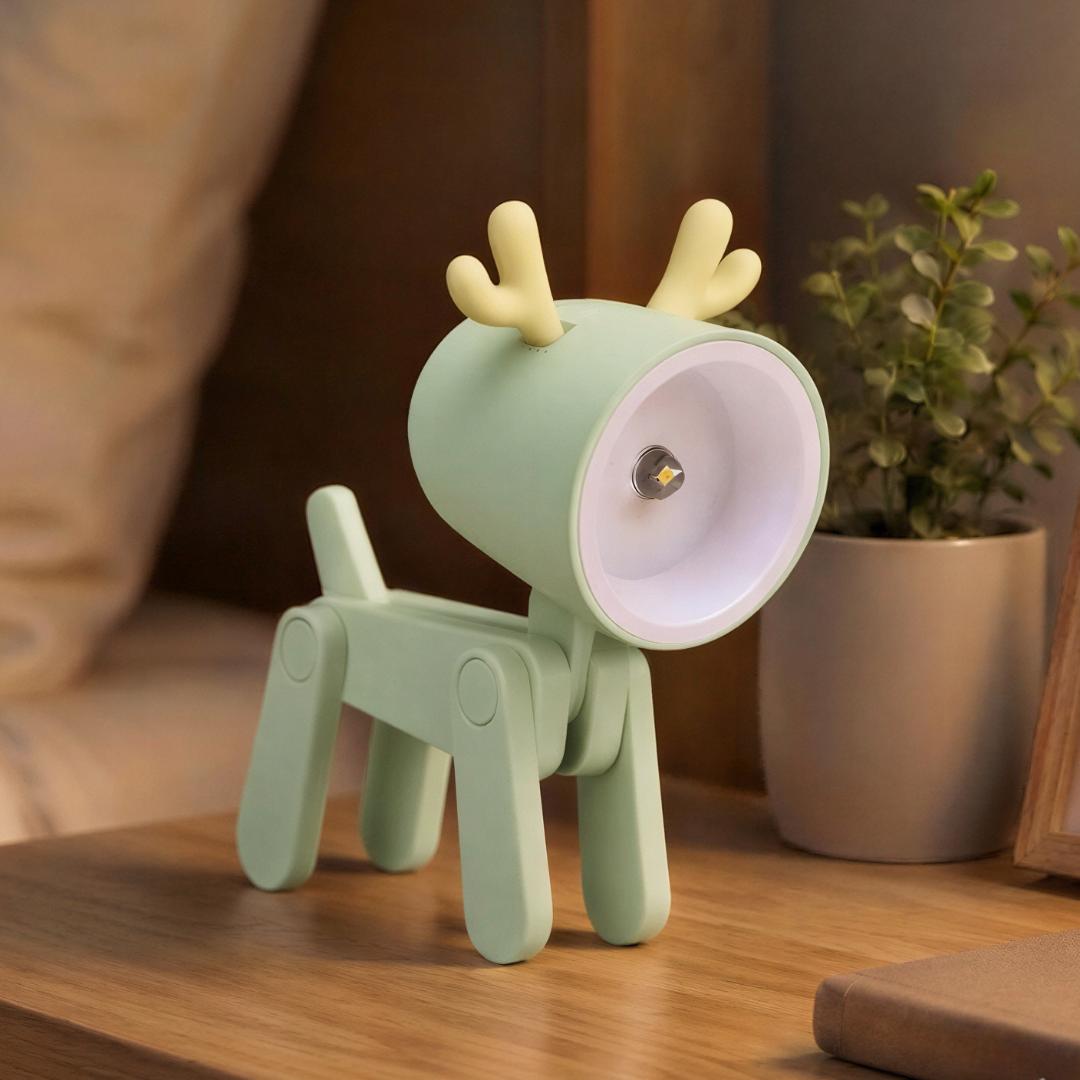 Lámpara de escritorio animal ajustable con luz nocturna LED