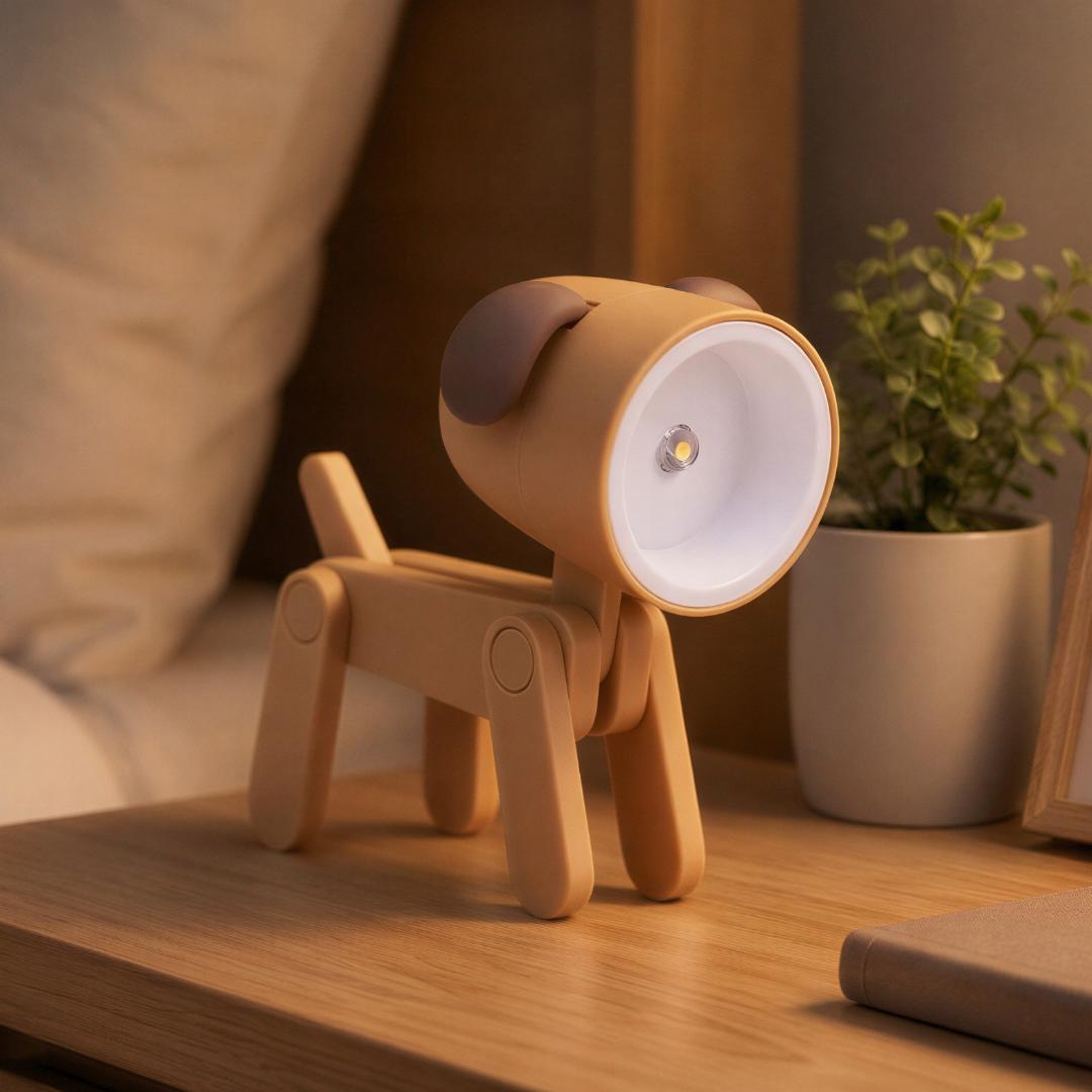 Lámpara de escritorio animal ajustable con luz nocturna LED