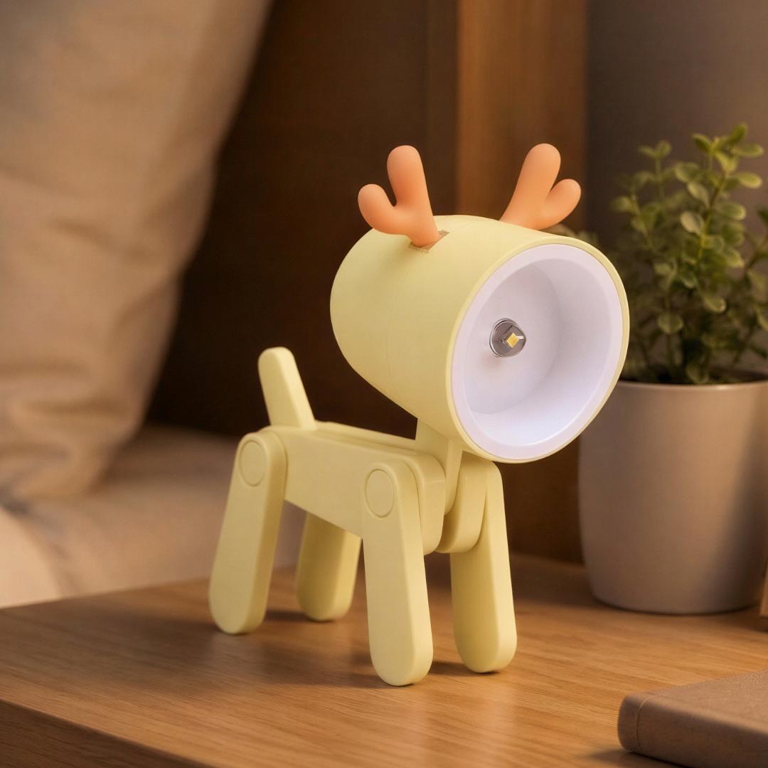 Lámpara de escritorio animal ajustable con luz nocturna LED