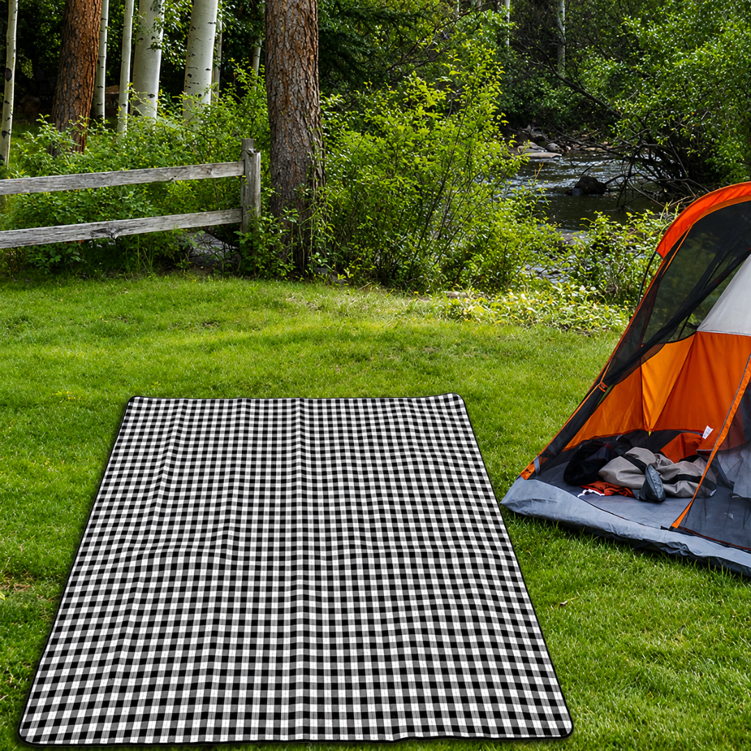 Outdoor-Plaid-Picknickdecke | Wasserdichte faltbare Matte