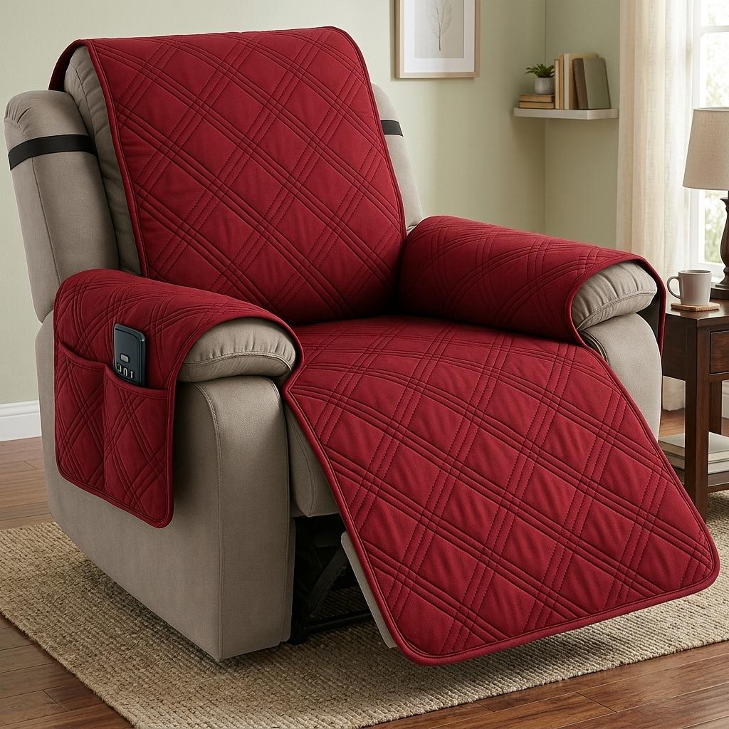 Housse de fauteuil inclinable matelassée imperméable protecteur de fauteuil
