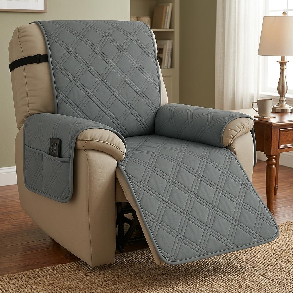 Housse de fauteuil inclinable matelassée imperméable protecteur de fauteuil