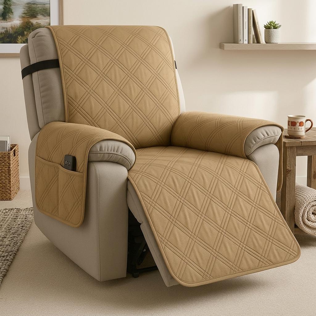 Housse de fauteuil inclinable matelassée imperméable protecteur de fauteuil
