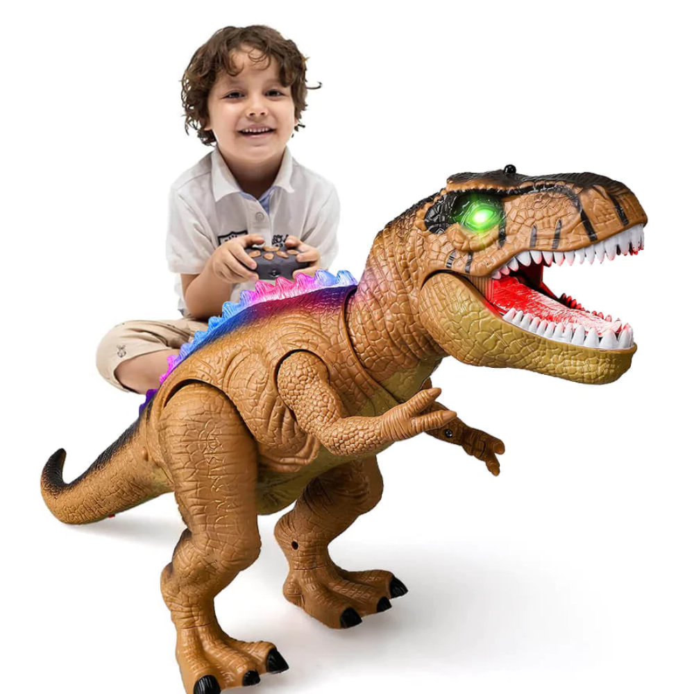 hračka dinosaurus na dálkové ovládání chodící svítící