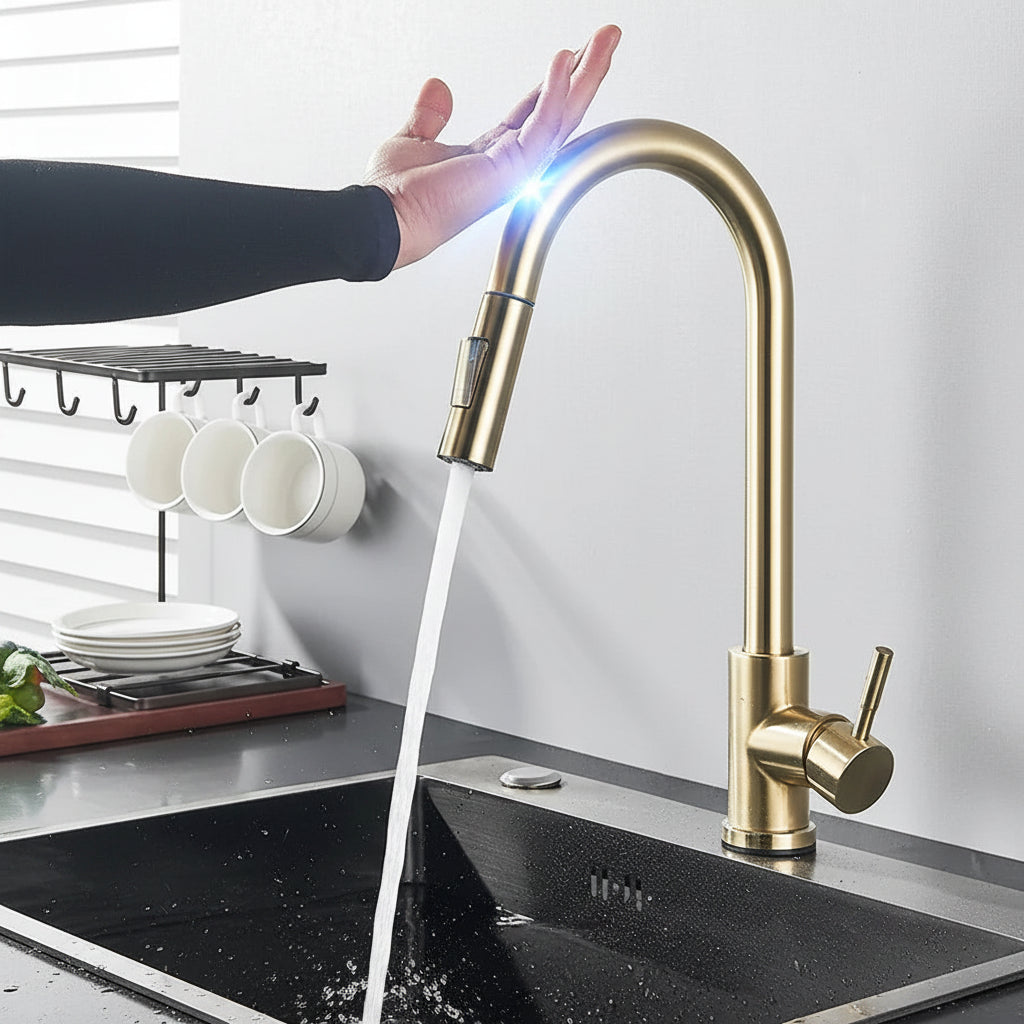 Kitchen Faucet Touch Sensor Pull Down Sink Tap