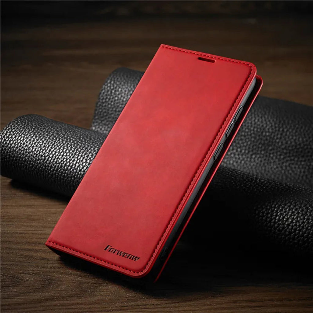 カードスロット付きレザーiPhoneウォレットケース