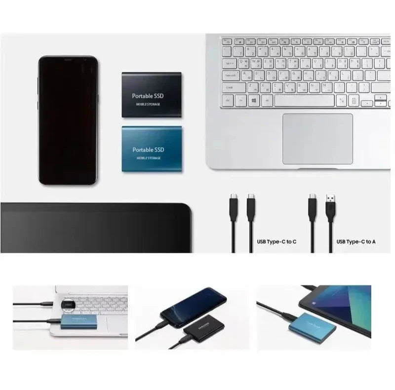 Přenosný SSD pevný disk vnější úložiště kompaktní rychlý nejlepší kvalita