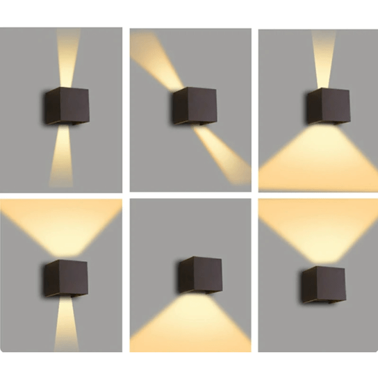 GlowCube LED-Wandlampe | Einstellbare Helligkeit & kabelloses Design für Zuhause/Büro