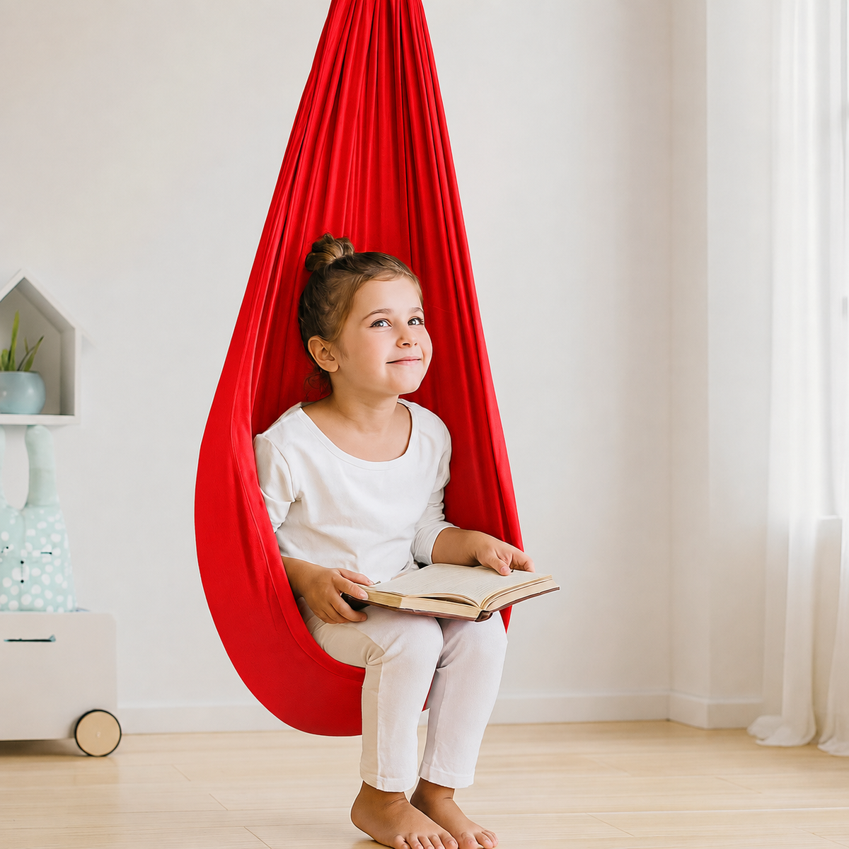 Balançoire sensorielle siège de thérapie intérieur en coton pour enfants