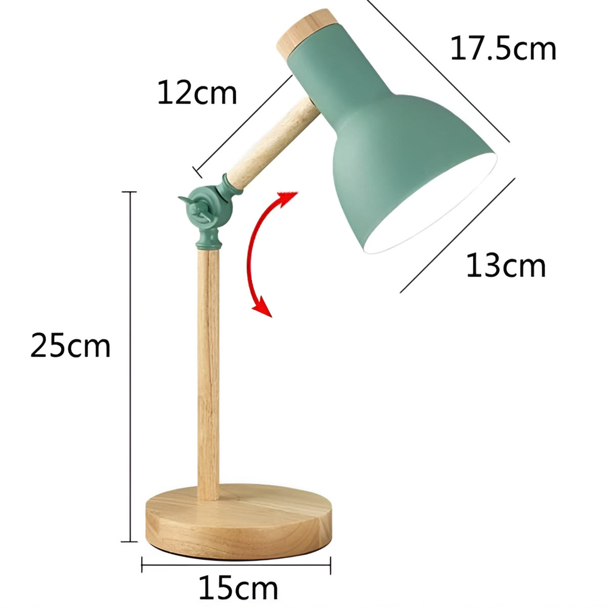 Lampada da tavolo regolabile in legno | Illuminazione nordica