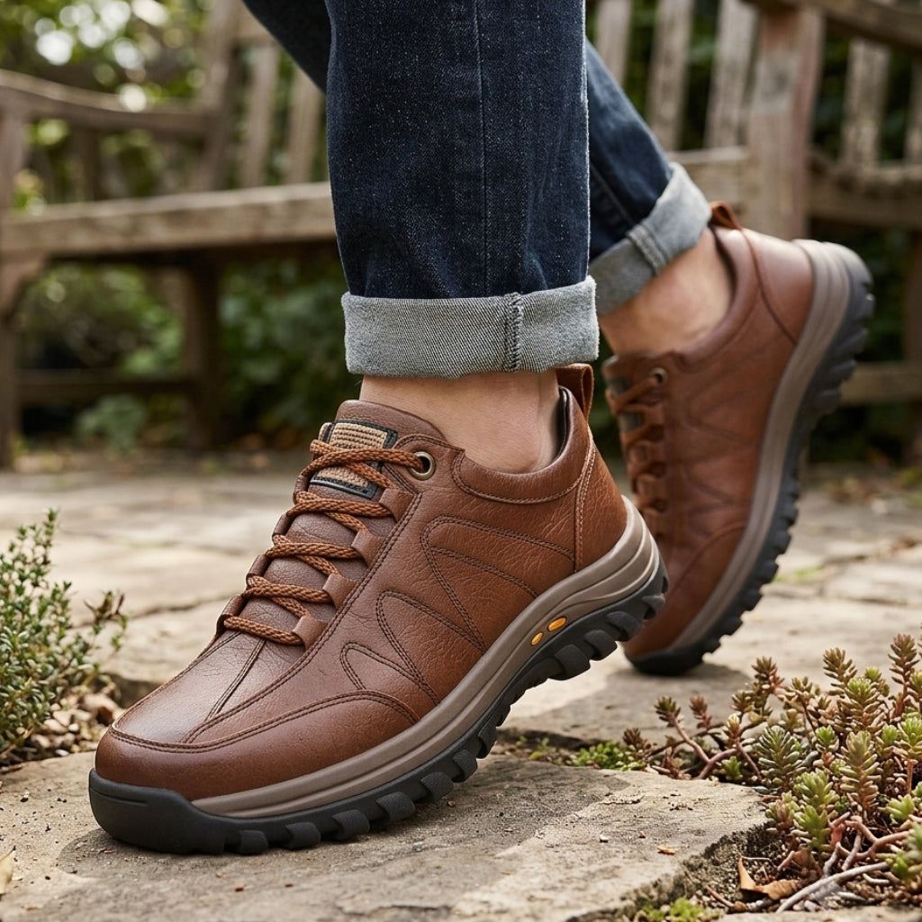 Walking Shoes Leather Arch Support for Men