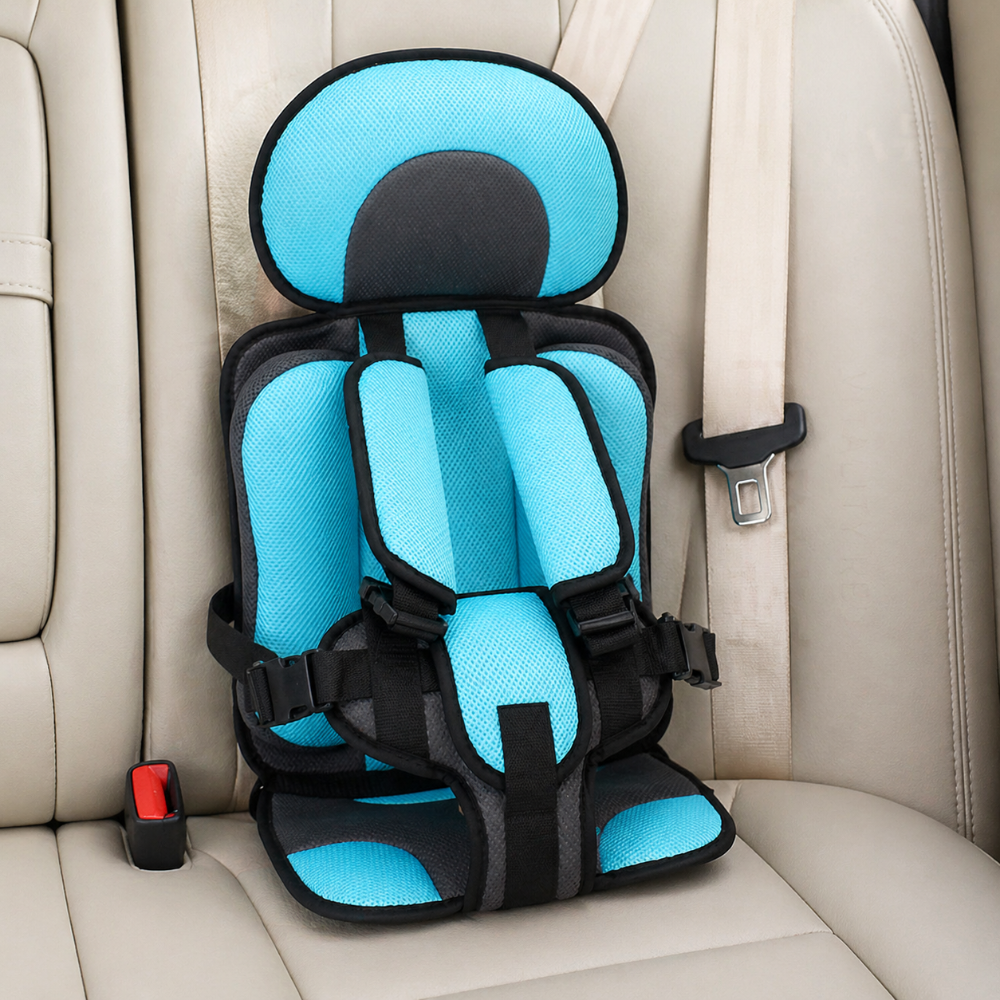 Seggiolino Auto da Viaggio per Bambini Seggiolino Rialzato Portatile Pieghevole Seggiolino Auto per Bambini Compatto