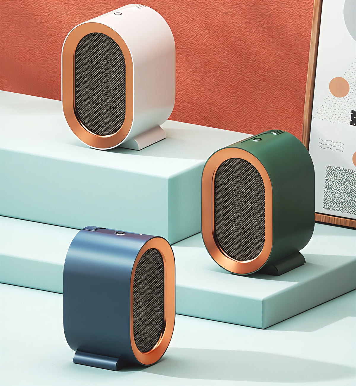Riscaldatore Portatile Elettrico in Ceramica per Ambienti
