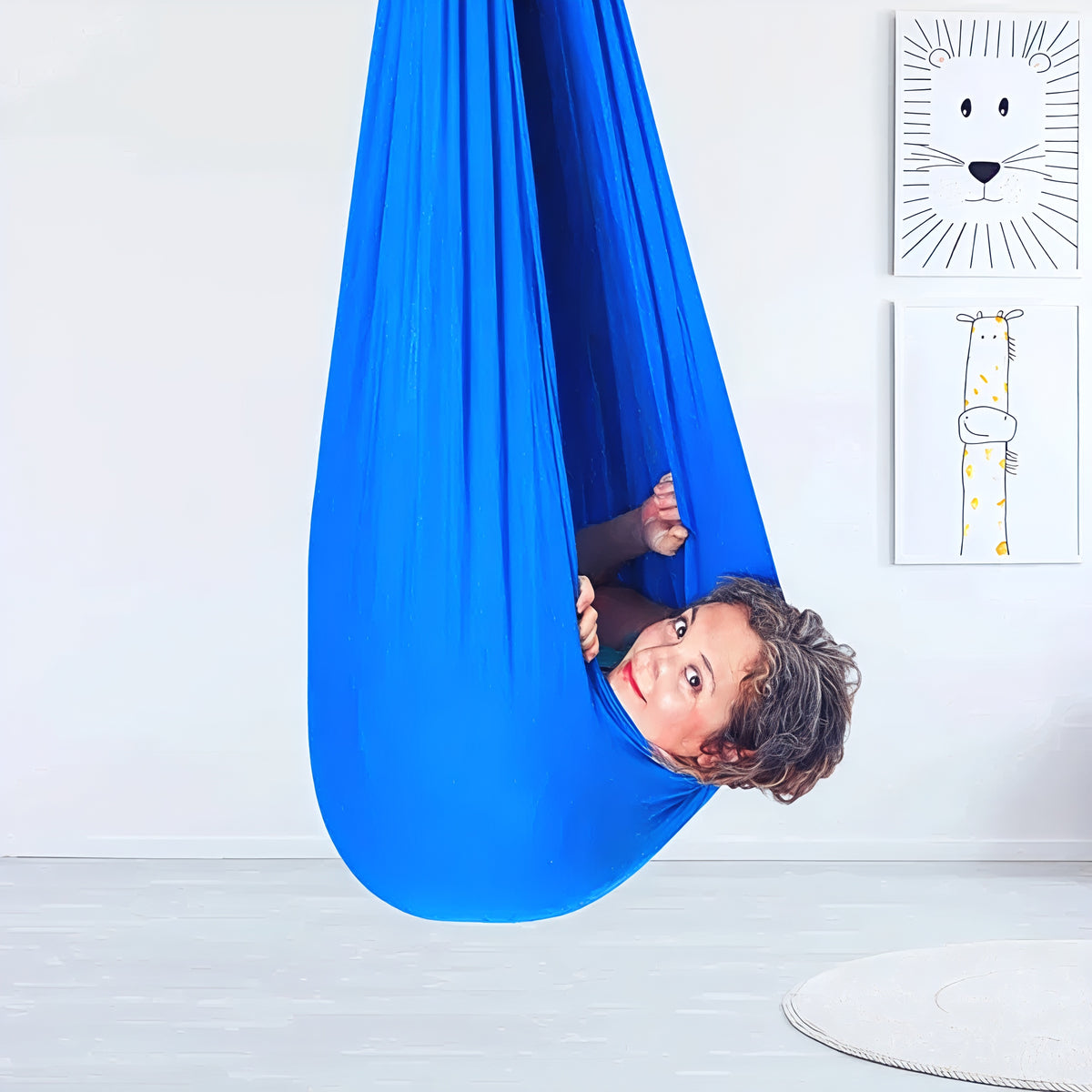 Balançoire sensorielle siège de thérapie intérieur en coton pour enfants