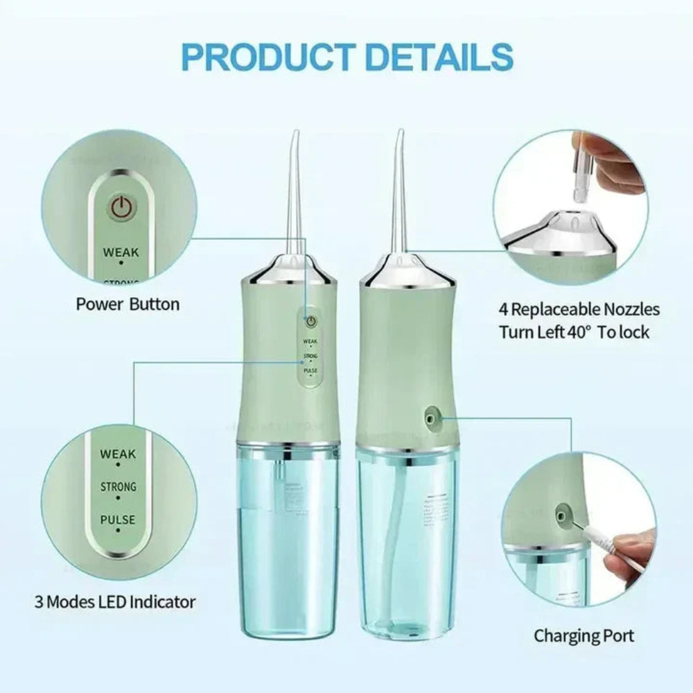 Hydropulseur rechargeable nettoyeur dentaire portable