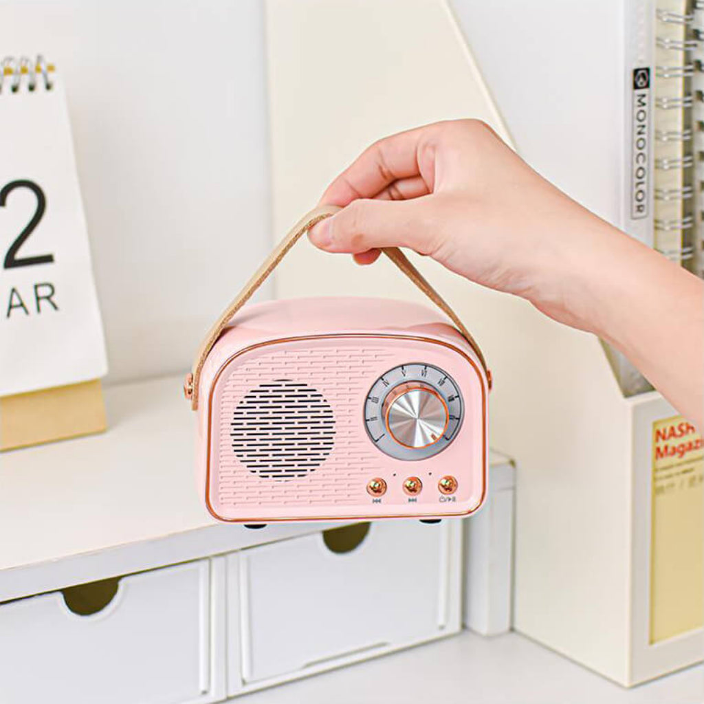 Altoparlante Bluetooth Retrò Radio Portatile Wireless