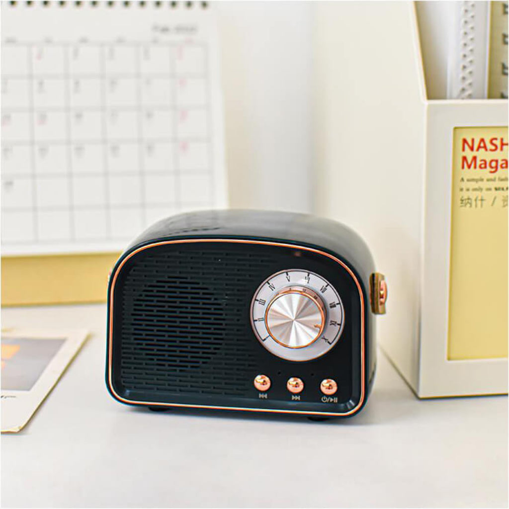 Altoparlante Bluetooth Retrò Radio Portatile Wireless