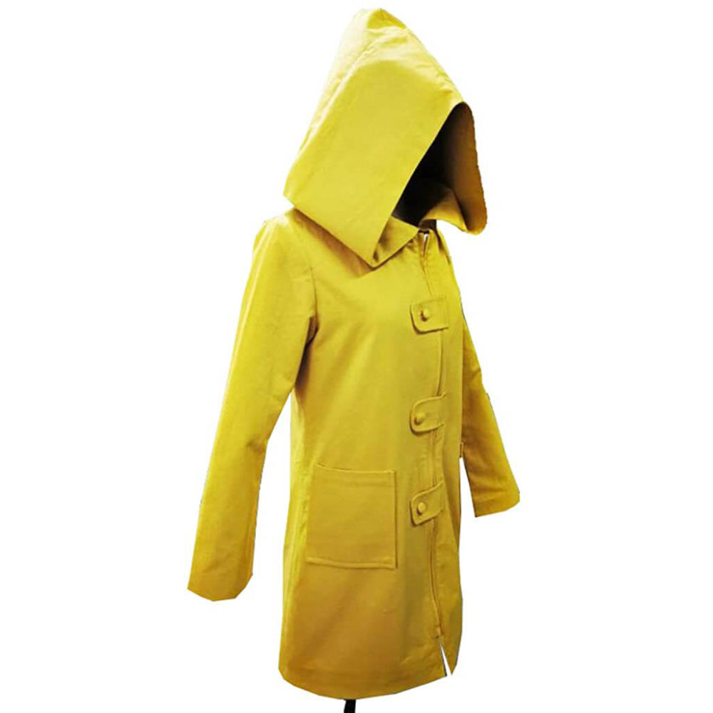 Halloween Costumes Yellow Hooded Raincoat Jacket