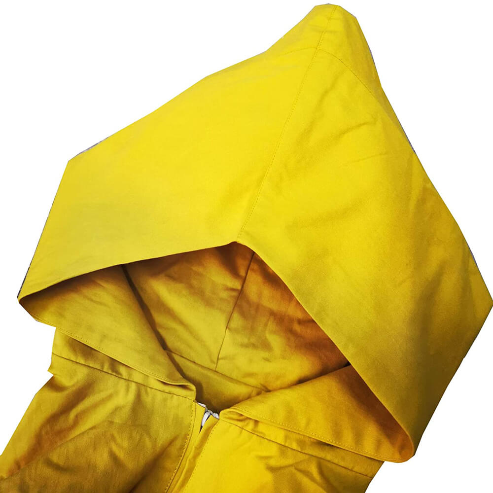 Halloween Costumes Yellow Hooded Raincoat Jacket